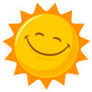 Happy Smiling Sun Sticker