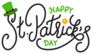Happy St. Patricks Day Lettering Sticker