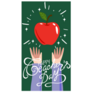 Happy Teachers Day Big Apple Sticker