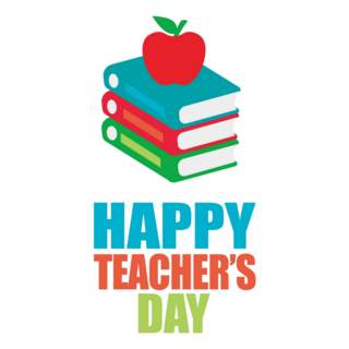Happy Teachers Day Book Illustration Sticker