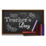 Happy Teachers Day Chalkboard Sticker
