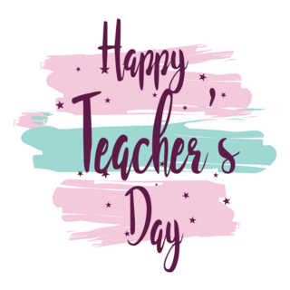 Happy Teachers Day Pastel Sticker