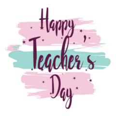 Happy Teachers Day Pastel Sticker