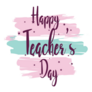 Happy Teachers Day Pastel Sticker