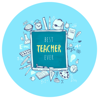 Happy Teachers Day Postcard Sticker