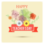 Happy Teachers Day Yellow Sticker