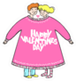 Happy Valentines Day Couple Sweater Sticker