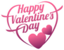Happy Valentines Day Text In Heart Sticker