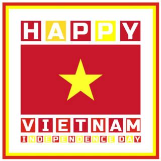 Happy Vietnam Independence Day Sticker