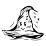 Happy Wizard Hat Sticker