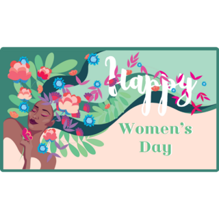 Happy Womens Day, March 8 Sticker