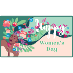 Happy Womens Day, March 8 Sticker