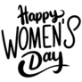 Happy Womens Day Text Sticker