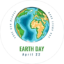 Happy World Earth Day Sticker
