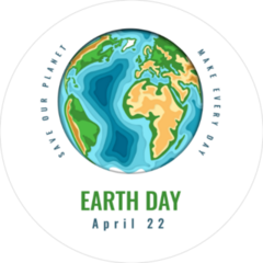 Happy World Earth Day Sticker
