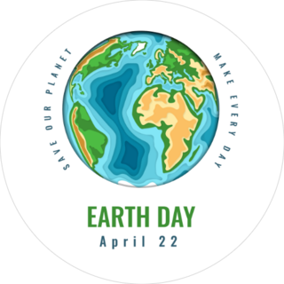 Happy World Earth Day Sticker