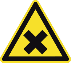 Harmful Materials Sign Sticker