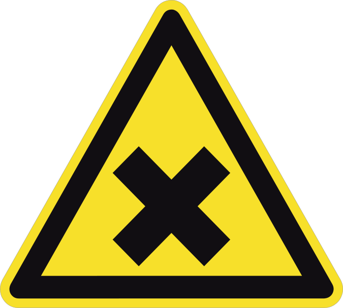Harmful Materials Sign Magnet
