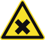 Harmful Materials Sign Sticker