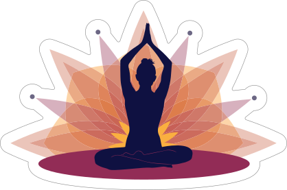 Harmonious Yoga Sticker
