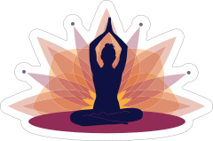 Harmonious Yoga Sticker