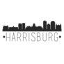 Harrisburg Pennsylvania City Skyline Famous Monuments Sticker