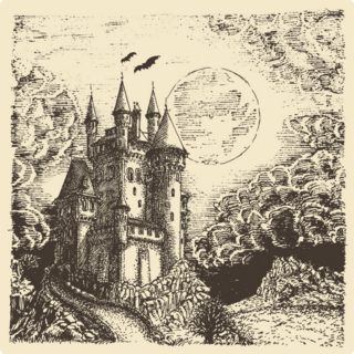 Haunted Castle Sticker