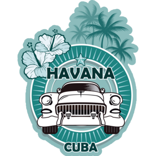 Havana Cuba Car Sticker