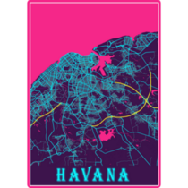 Havana - Cuba Neon Sticker