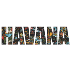 Havana Typography Sticker