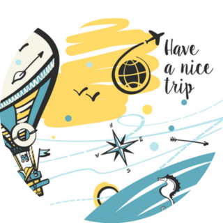 Have A Nice Trip Hot Air Balloon Adventure Sticker