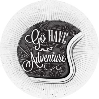 Have An Adventure On The Motorcycle Helmet Sticker