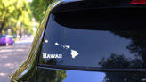 Hawaii And The Hawaiian Islands Sticker on a Rear Car Window (New) example