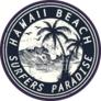 Hawaii Beach Surfers Paradise Circle Sticker