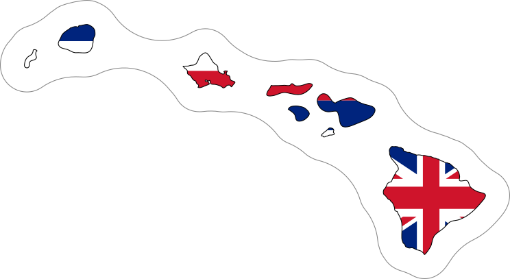 Hawaii Flag State Sticker