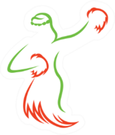 Hawaii Hula Dance Outline Sticker
