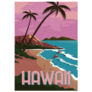 Hawaii Illustration Travel Sticker