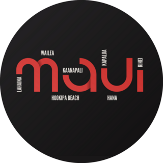 Hawaii Maui Typography Sticker