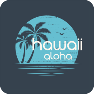 Hawaii Sunset Sticker