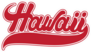 Hawaii Swish Lettering Sticker