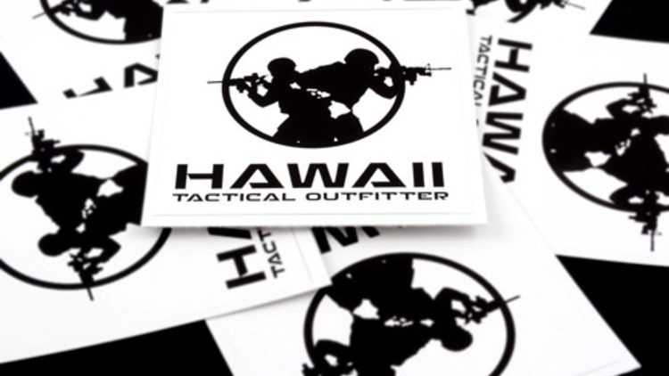 Hawaii Tactical Outfitter Custom Rectangle Stickers