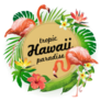 Hawaii Tropic Paradise Illustration Sticker