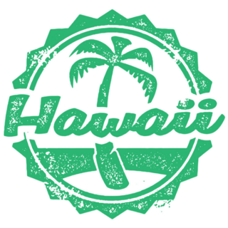 Hawaii Vintage Stamp Sticker