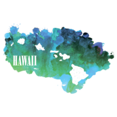 Hawaii Watercolor Sticker