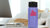 Hawaii With Hibiscus Flowers Sticker on a Water Bottle (New) example