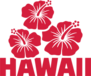 Hawaii With Hibiscus Flowers Sticker