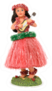 Hawaiian Girl Hula Dancer Bobble Sticker