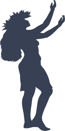 Hawaiian Hula Dancer Sticker