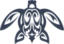 Hawaiian Tribal Sea Turtle Sticker