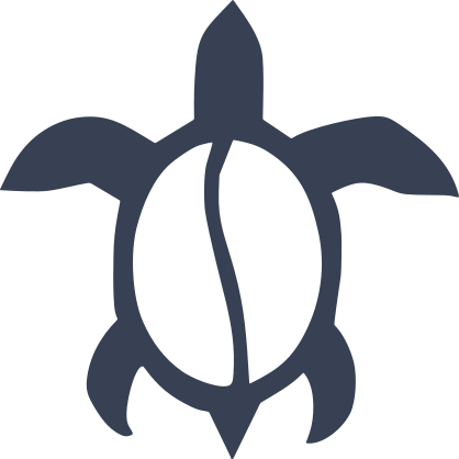 Hawaiian Turtle With Stripe Sticker